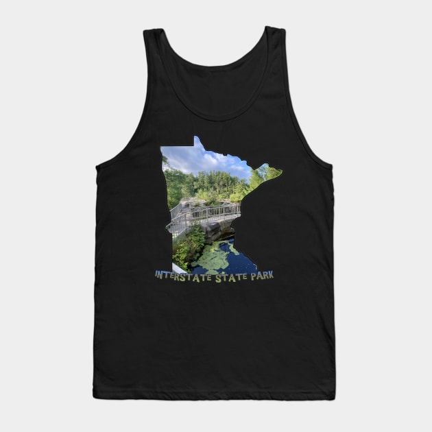 Minnesota State Outline (Interstate State Park) Tank Top by gorff